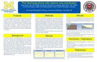 Post discharge phone calls improve care coordination