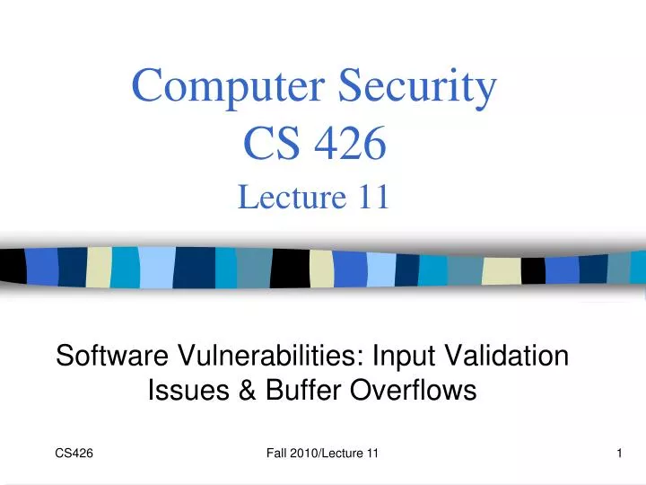 computer security cs 426 lecture 11