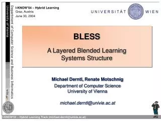 bless a layered blended learning systems structure