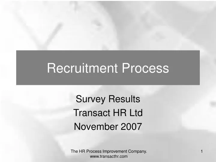 recruitment process