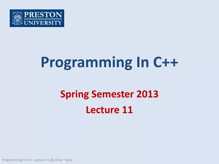 programming in c