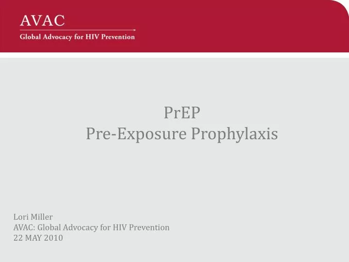 prep pre exposure prophylaxis