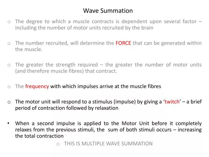 wave summation
