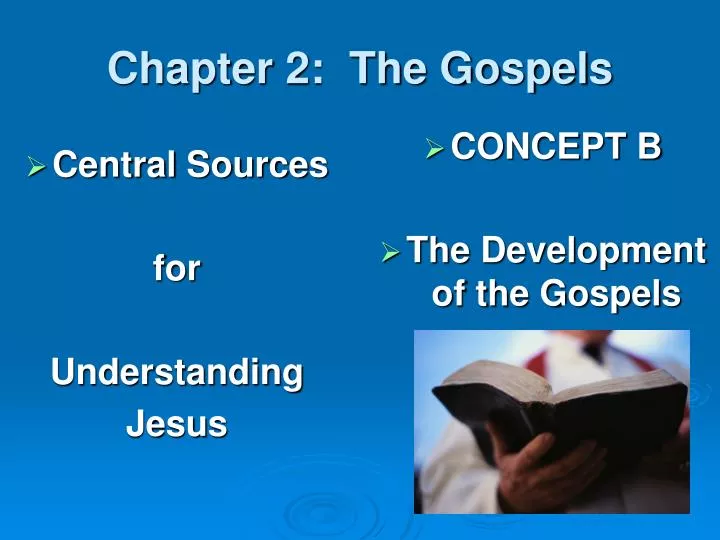 chapter 2 the gospels