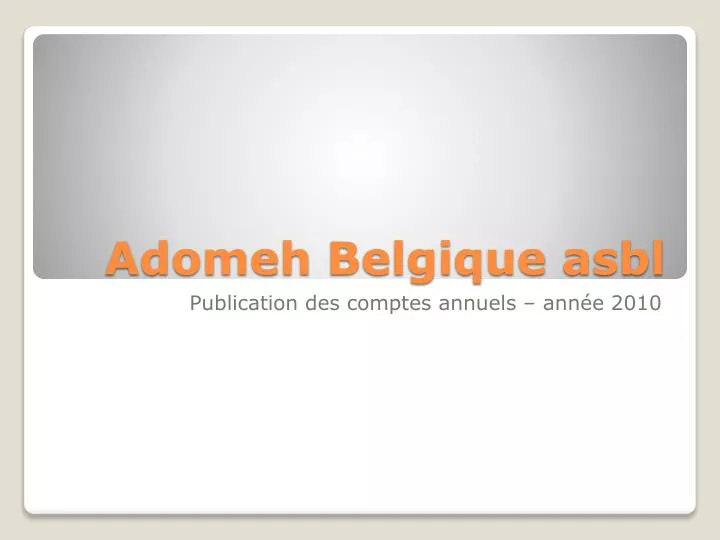 adomeh belgique asbl