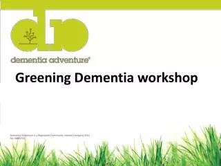 Greening Dementia workshop