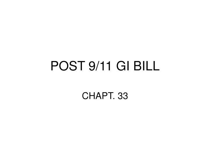 post 9 11 gi bill