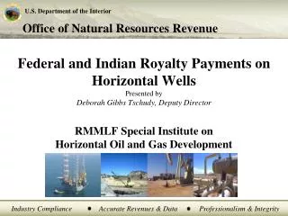 RMMLF Special Institute on Horizontal Oil and Gas Development November 8-9, 2012