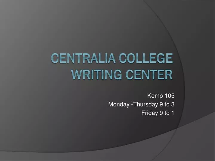 kemp 105 monday thursday 9 to 3 friday 9 to 1