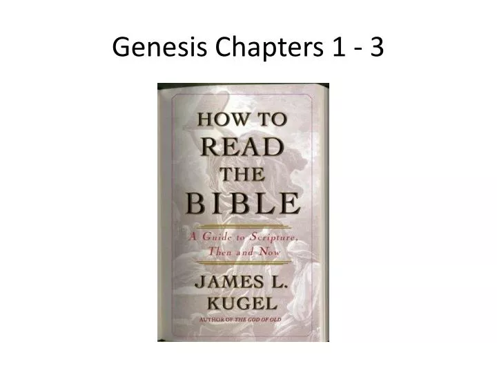 genesis chapters 1 3
