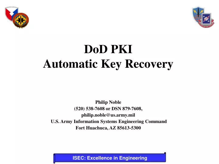 dod pki automatic key recovery