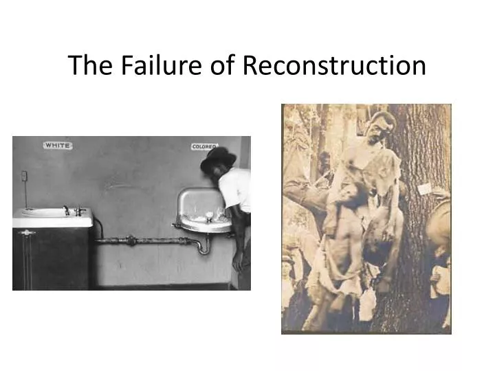 the failure of reconstruction