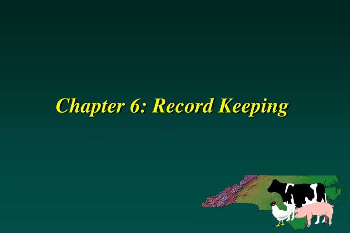 chapter 6 record keeping