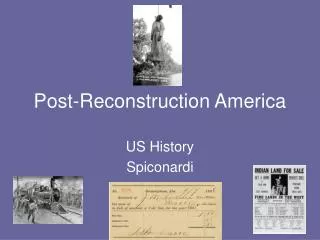 Post-Reconstruction America