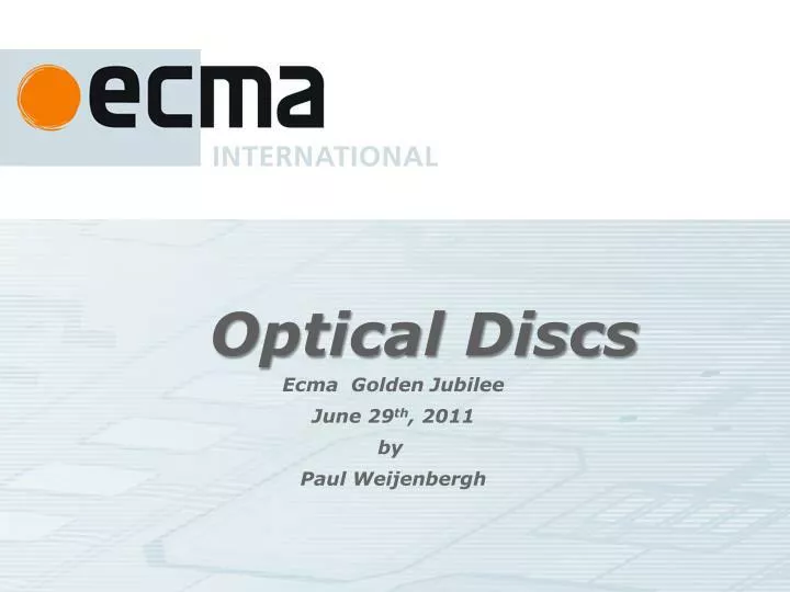 optical discs