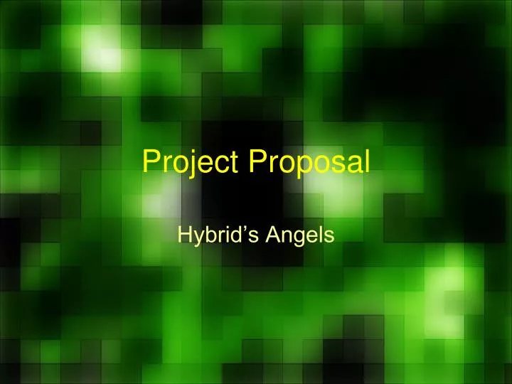 project proposal