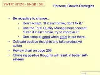 Personal Growth Strategies