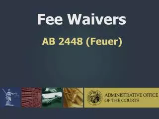 AB 2448 (Feuer)