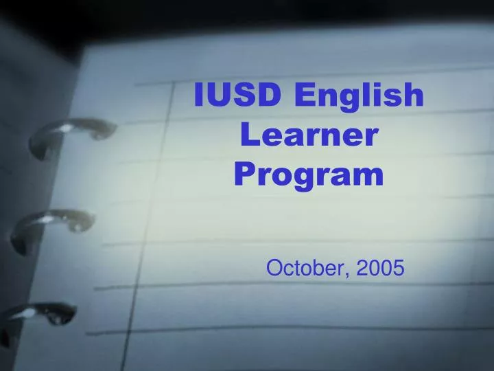 iusd english learner program