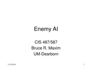 Enemy AI