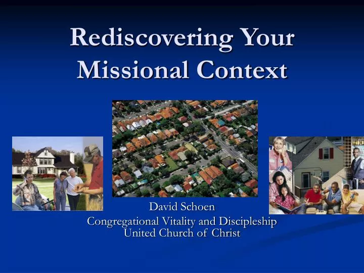 rediscovering your missional context