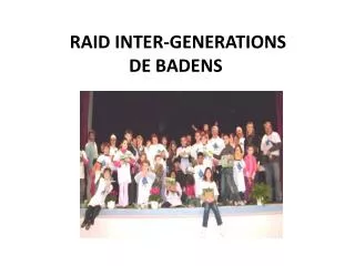 raid inter generations de badens