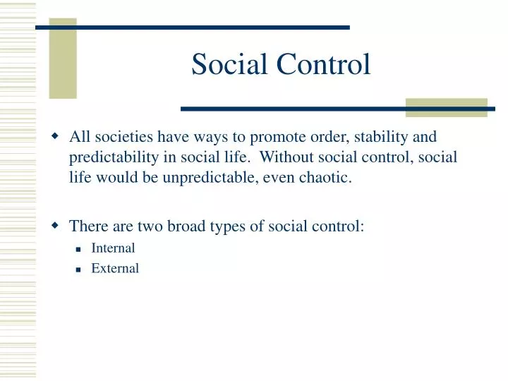 social control