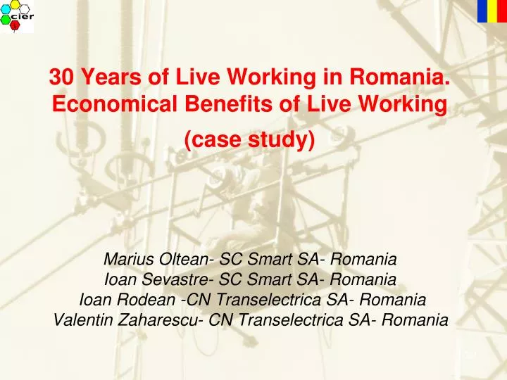 30 years of live working in romania economical benefits of live working case study