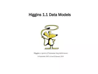 Higgins 1.1 Data Models