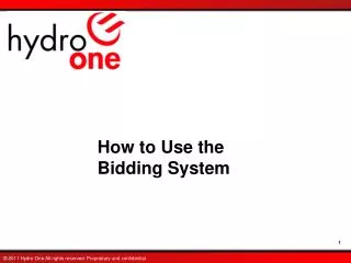 How to Use the Bidding System