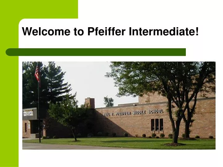 welcome to pfeiffer intermediate
