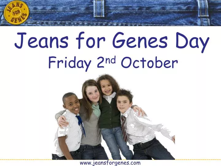 PPT Jeans for Genes Day PowerPoint Presentation, free download ID