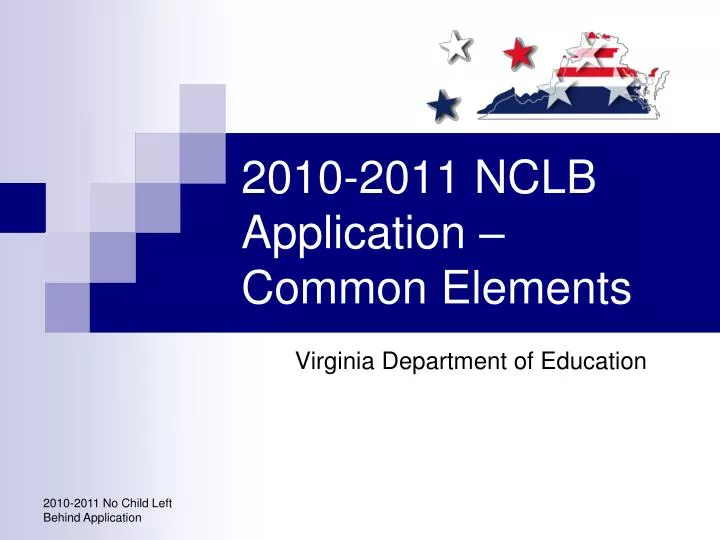 2010 2011 nclb application common elements