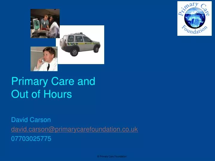 primary care and out of hours