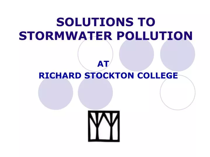 solutions to stormwater pollution