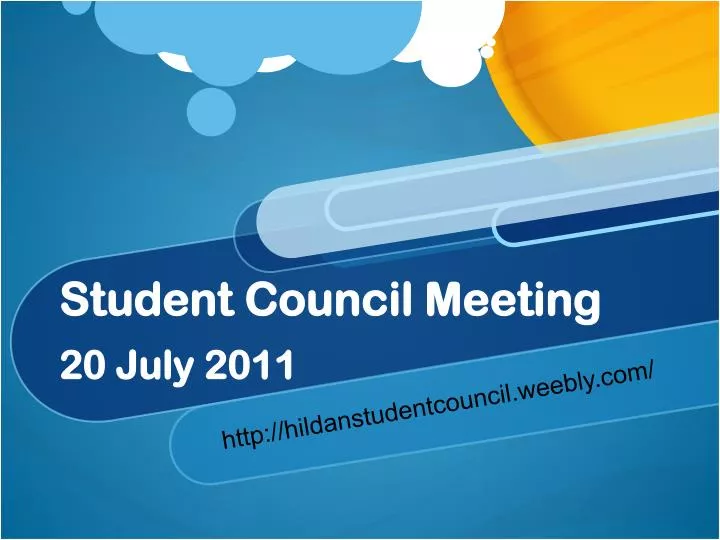 student council meeting