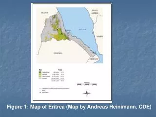 Figure 1: Map of Eritrea (Map by Andreas Heinimann, CDE)