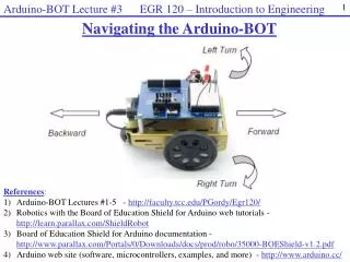 Navigating the Arduino-BOT