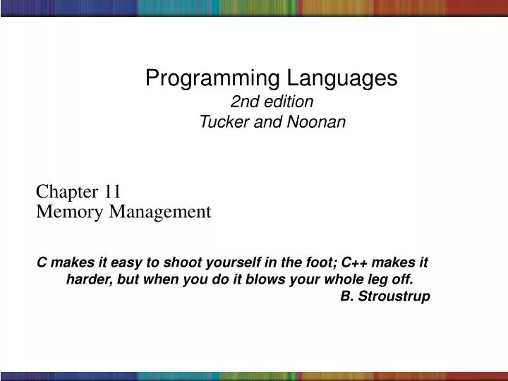 programming languages 2nd edition tucker and noonan