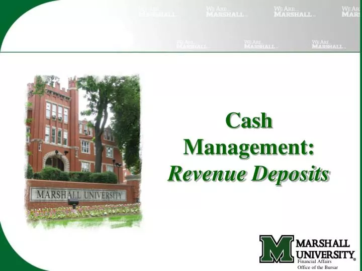 cash management revenue deposits