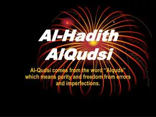 Al-Hadith AlQudsi