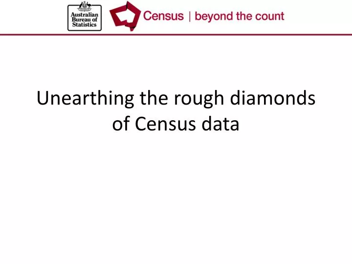 unearthing the rough diamonds of census data