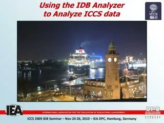 Using the IDB Analyzer to Analyze ICCS data