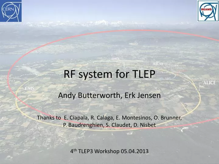 rf system for tlep