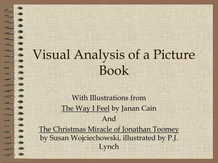 visual analysis of a picture book
