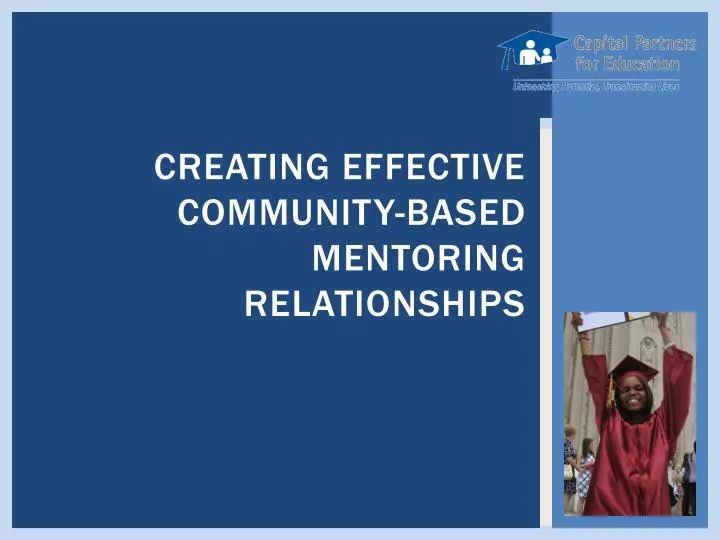 creating effective community based mentoring relationships