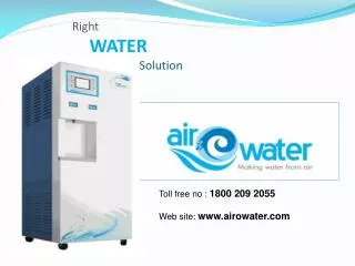 Right WATER 	 Solution