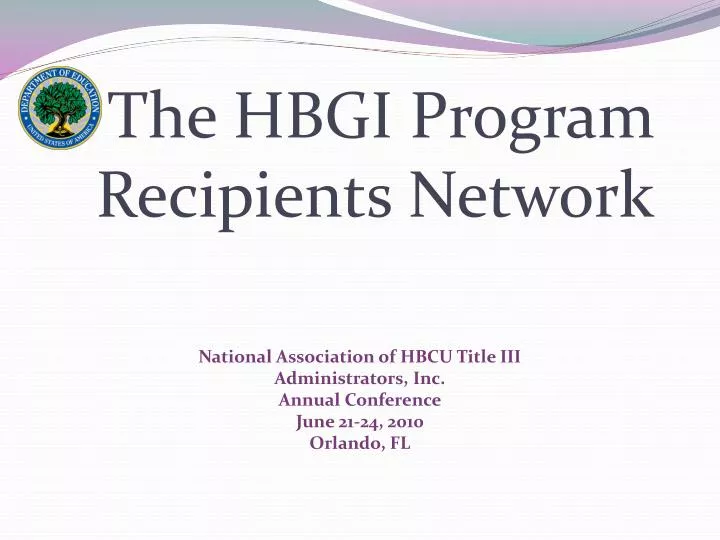 the hbgi program recipients network