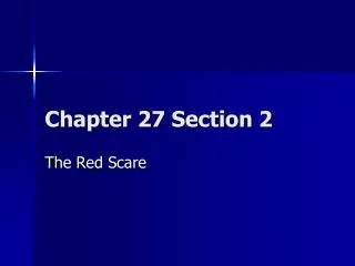 Chapter 27 Section 2