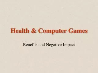 health computer games